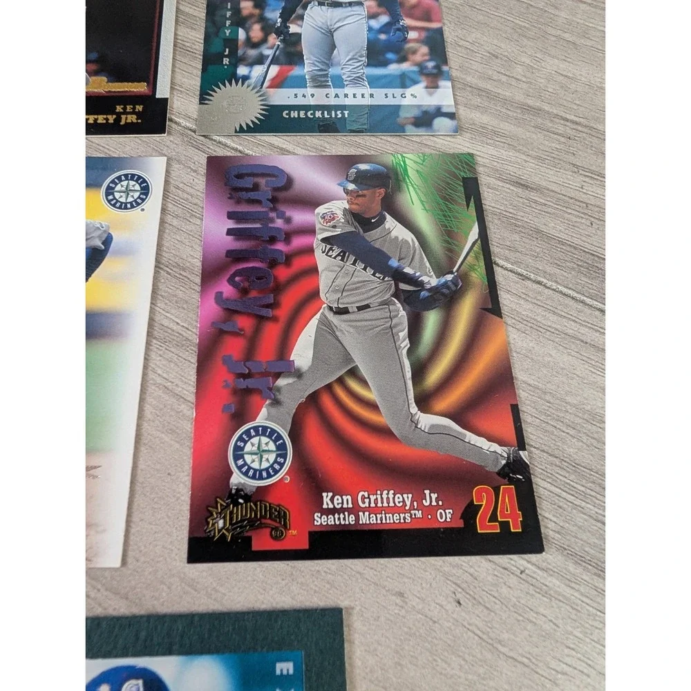 Ken Griffey Jr Lot Of 8 Baseball Trading Cards 90s Seattle Mariners MLB